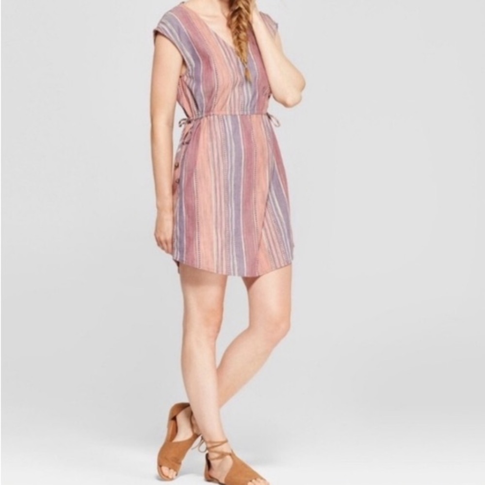 Universal Thread Multicolor Striped Mini Dress